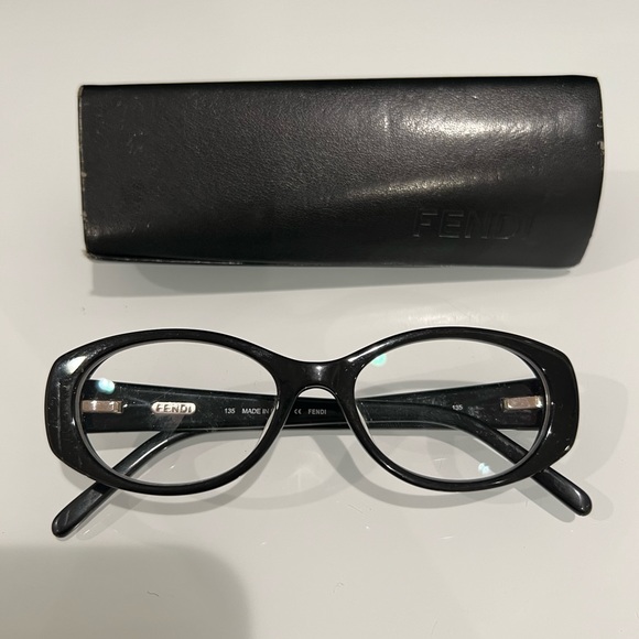 Authentic Fendi Eye Glasses- Black - lightly Used Great Condition - Picture 2 of 9